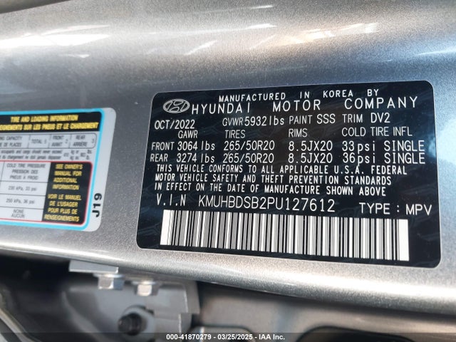Genesis Gv80 2.5t Awd 2023 KMUHBDSB2PU127612 Image 9