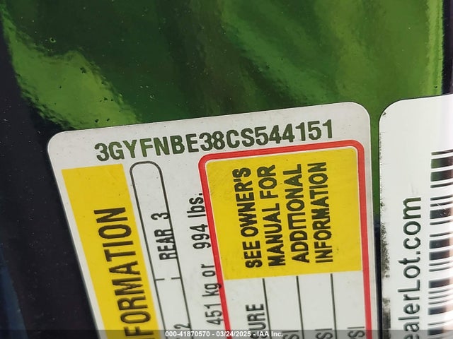 2012 CADILLAC SRX 3GYFNBE38CS544151 Photo 8