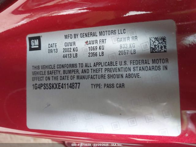 1G4PS5SKXE4114877 Buick Verano Leather Group