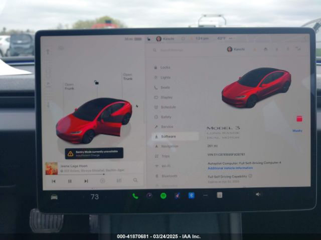 5YJ3E1EB9SF928781 Tesla MODEL 3
