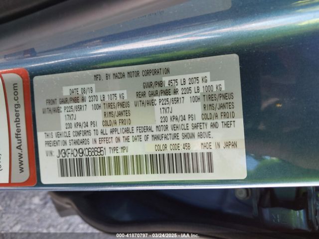 JM3KFACM9K0686951 Mazda Cx-5 Touring