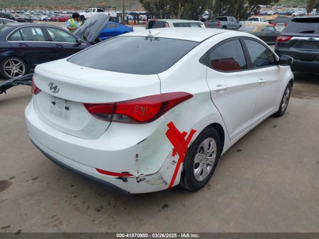5NPDH4AE6GH775864 Hyundai ELANTRA SE