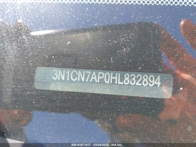 3N1CN7AP0HL832894 Nissan Versa 1.6 S