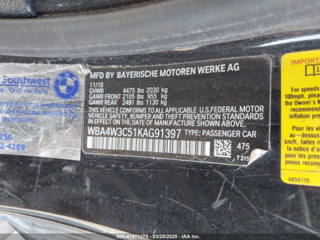2019 BMW 430I WBA4W3C51KAG91397 Photo 8