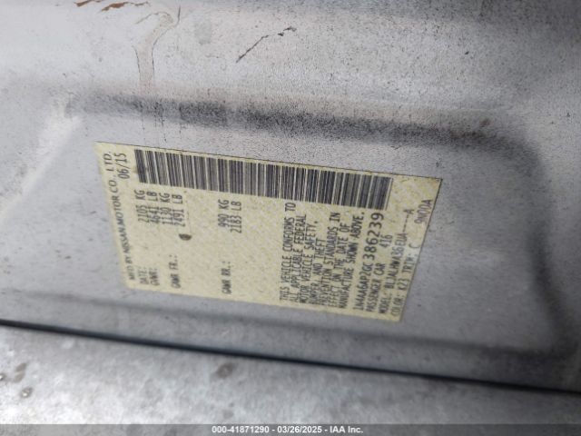 1N4AA6AP2GC386239 Nissan Maxima 3.5 Platinum