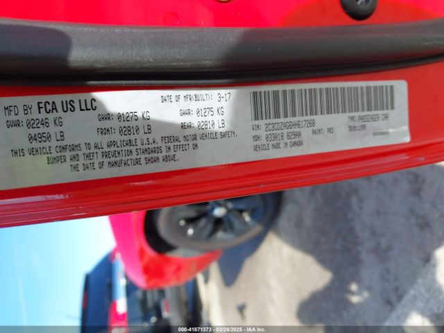 2C3CDZAG6HH617268 Dodge Challenger Sxt