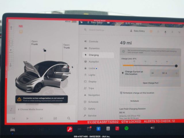 5YJ3E1EA5RF732502 Tesla Model 3 Long Range Dual Motor All-wheel Drive/rear-wheel Drive