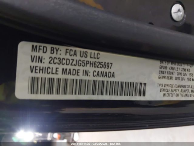 2023 DODGE CHALLENGER 2C3CDZJG5PH625697 Photo 8