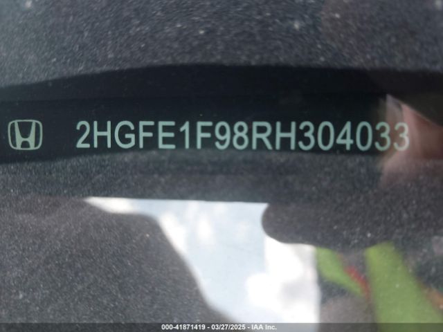 2HGFE1F98RH304033 Honda Civic Touring