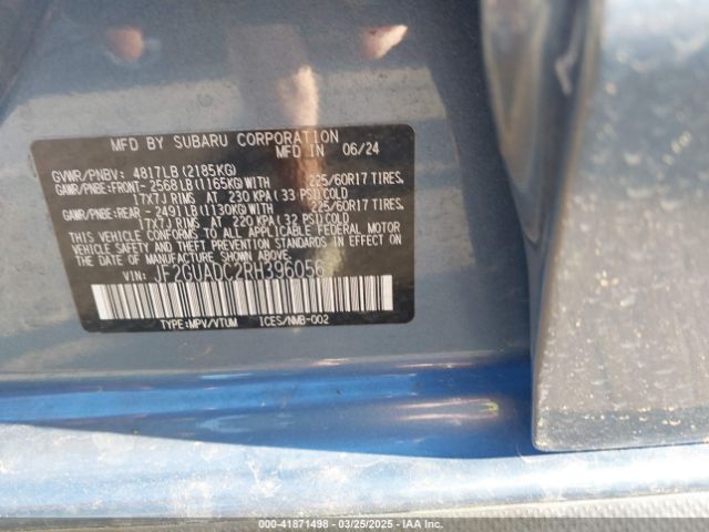 JF2GUADC2RH396056 Subaru Crosstrek Premium