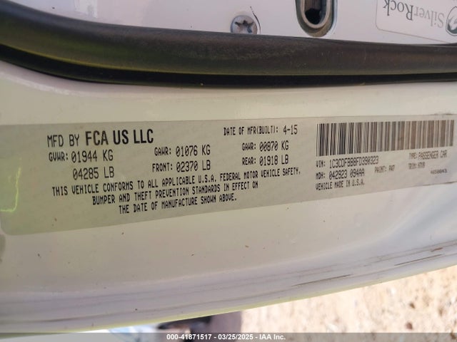 1C3CDFBB8FD390323 Dodge DART SXT