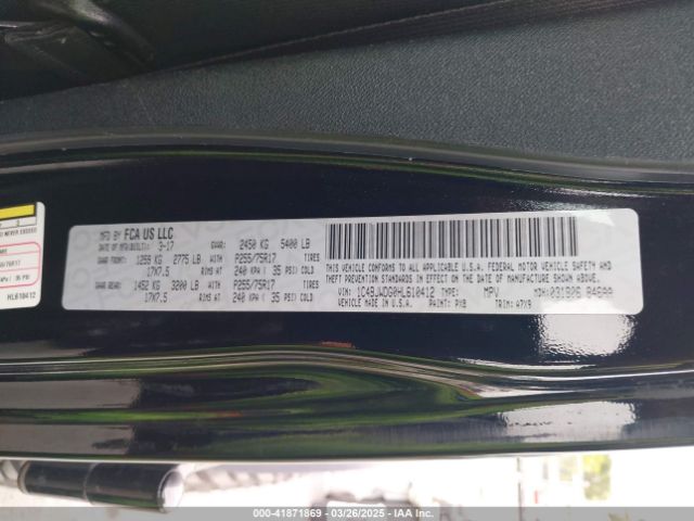 1C4BJWDG0HL610412 Jeep Wrangler Unlimited Sport