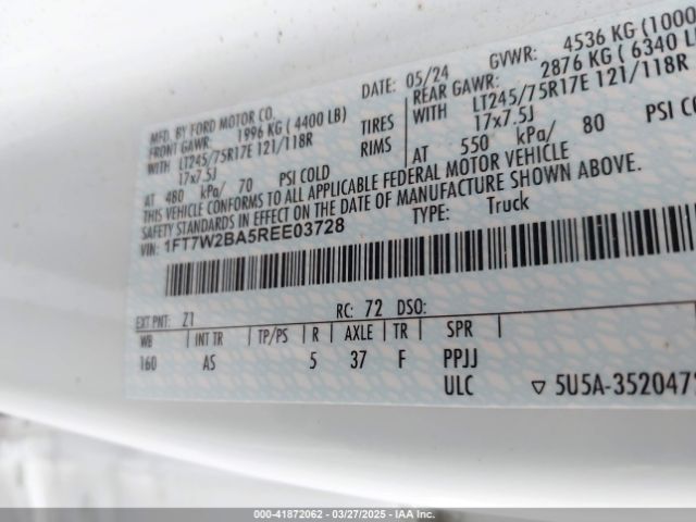 1FT7W2BA5REE03728 Ford F-250 Xl