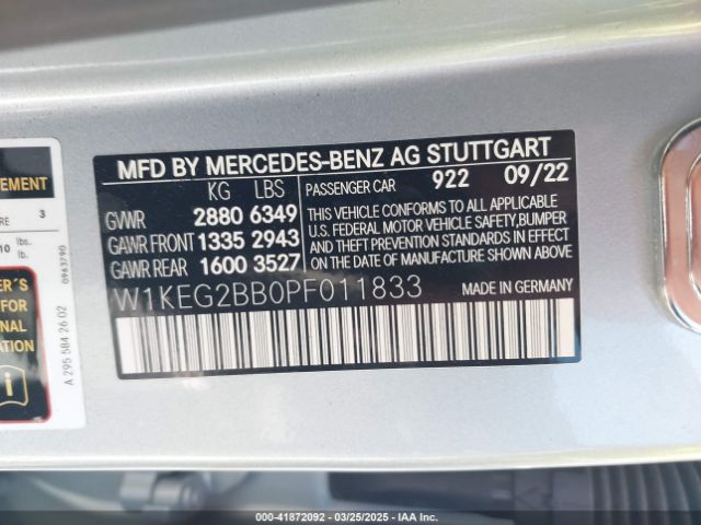2023 MERCEDES-BENZ EQE 350 W1KEG2BB0PF011833 Photo 8