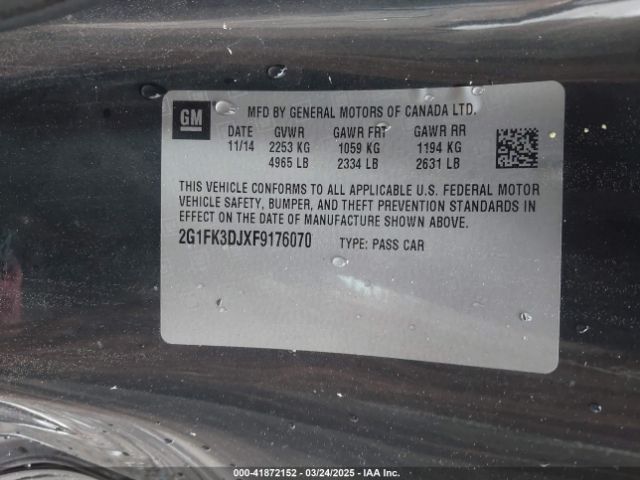 2G1FK3DJXF9176070 Chevrolet CAMARO 2SS