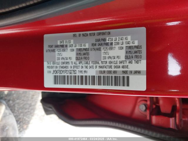 JM3KFBCM1P0192760 Mazda Cx-5 2.5 S Preferred