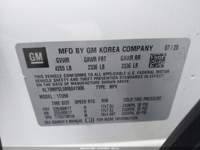 2021 CHEVROLET TRAILBLAZER KL79MPSL5MB041906 Photo 8