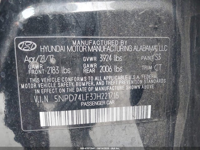 Hyundai ELANTRA SE 2018 5NPD74LF3JH221715 Image 9