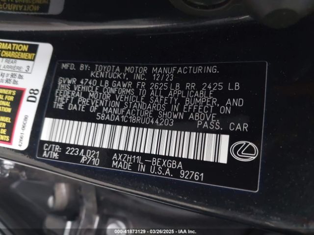 58ADA1C18RU044203 Lexus ES 300H