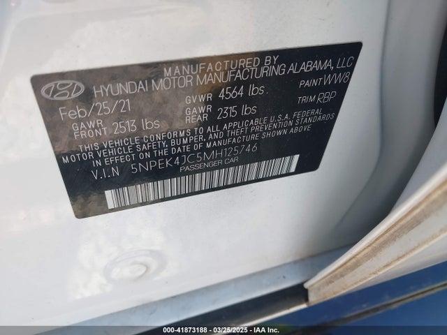 5NPEK4JC5MH125746 Hyundai Sonata N Line