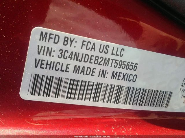3C4NJDEB2MT595656 Jeep Compass 80th Anniversary 4x4