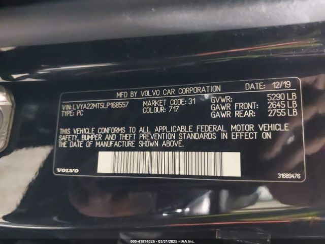 LVYA22MT5LP168557 Volvo S90 T6 R-design