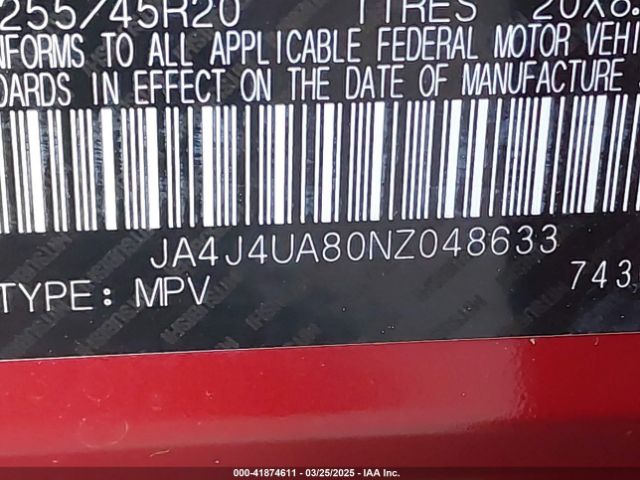 2022 MITSUBISHI OUTLANDER JA4J4UA80NZ048633 Photo 8