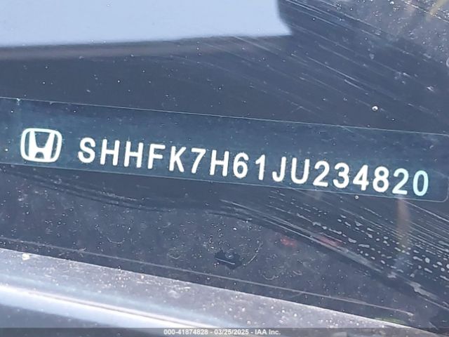 SHHFK7H61JU234820 Honda CIVIC EX