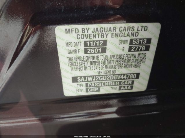 2013 JAGUAR XJ SAJWJ2GD2D8V44780 Photo 8