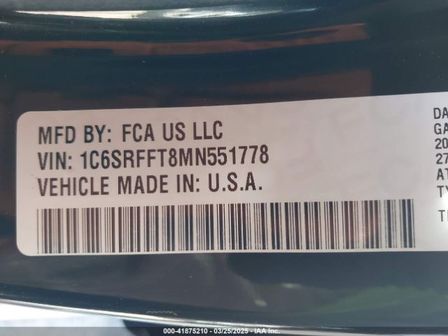 2021 RAM 1500 1C6SRFFT8MN551778 Photo 8