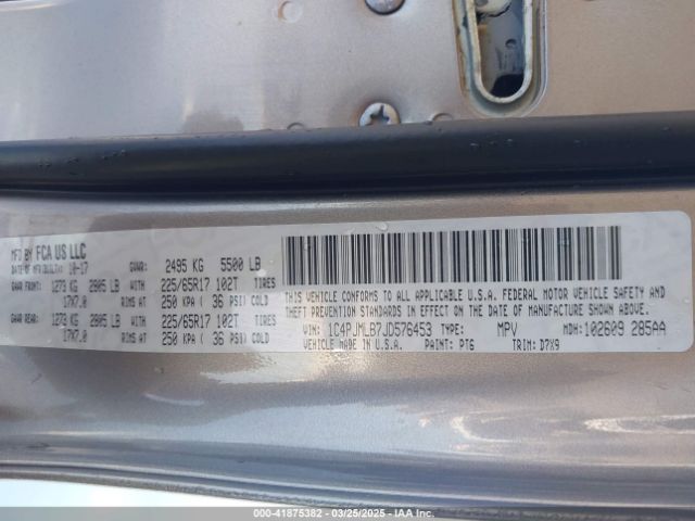1C4PJMLB7JD576453 Jeep Cherokee Latitude Plus 4x4