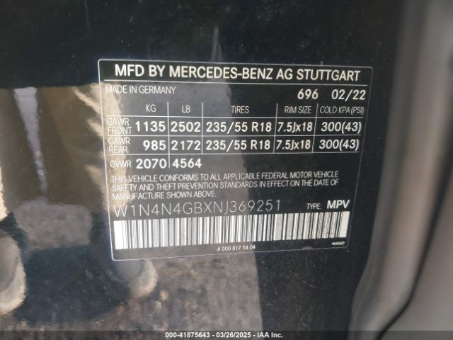 2022 MERCEDES-BENZ GLA 250 W1N4N4GBXNJ369251 Photo 8