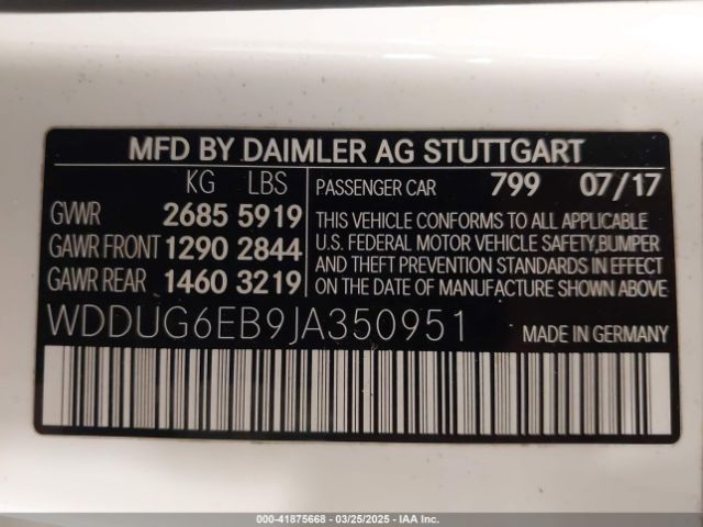 2018 MERCEDES-BENZ S 450 WDDUG6EB9JA350951 Photo 8