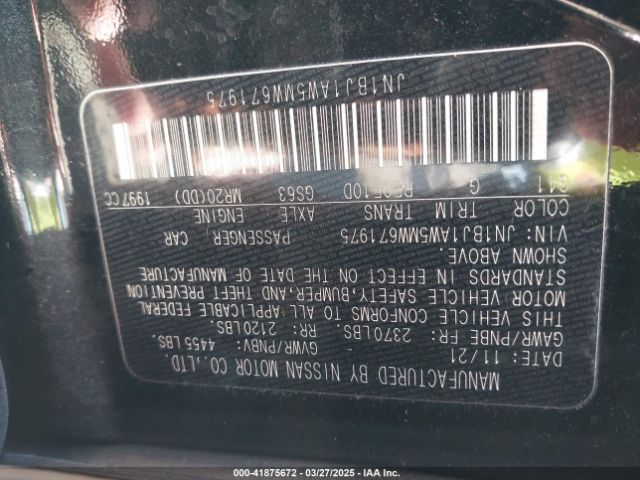 JN1BJ1AW5MW671975 Nissan Rogue Sport S Awd Xtronic Cvt