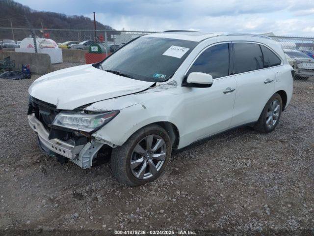 5FRYD4H83FB030725 Acura Mdx Advance Pkg W/entertainment Pkg