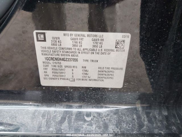 1GCRCNEH4GZ237056 Chevrolet Silverado 1500 Ls