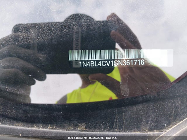 1N4BL4CV1SN361716 Nissan Altima Sr Fwd
