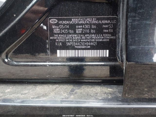 5NPEB4AC5EH944421 Hyundai SONATA GLS