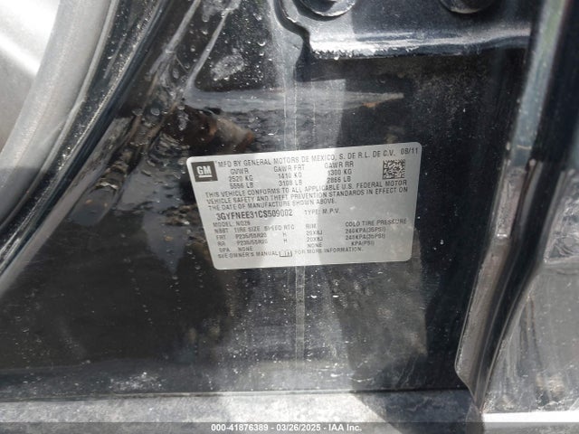 2012 CADILLAC SRX 3GYFNEE31CS509002 Photo 8