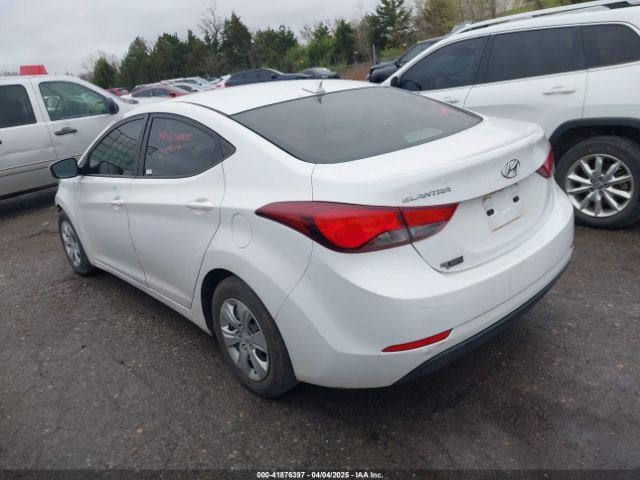 5NPDH4AE3GH678265 Hyundai ELANTRA SE