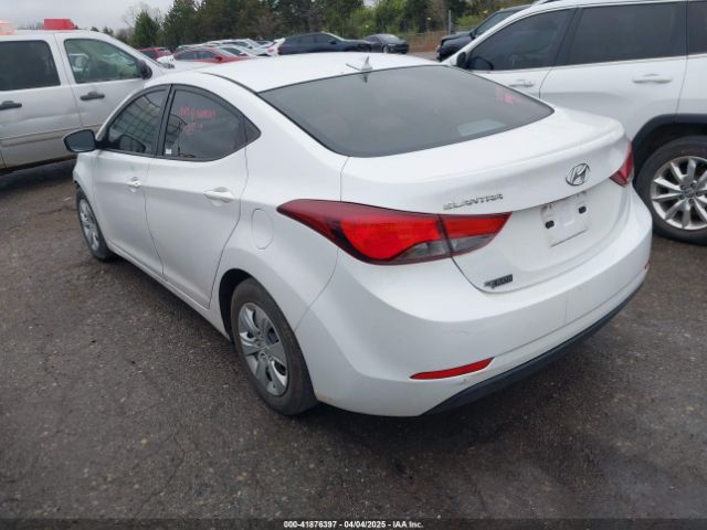 5NPDH4AE3GH678265 Hyundai ELANTRA SE