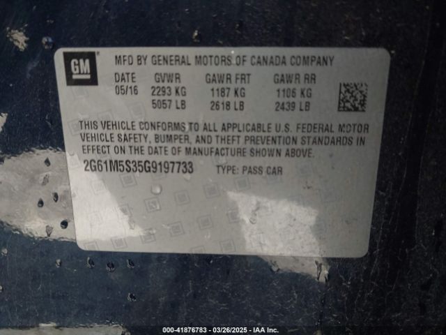 2G61M5S35G9197733 Cadillac Xts Luxury Collection