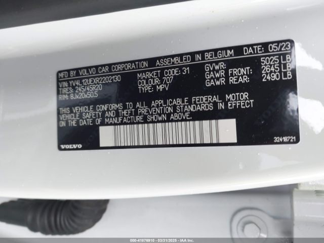 2024 VOLVO XC40 YV4L12UEXR2202130 Photo 8