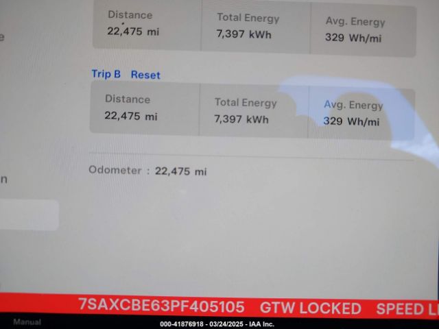 7SAXCBE63PF405105 Tesla Model X Plaid Tri Motor All-wheel Drive