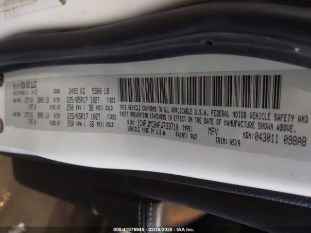 1C4PJMCB4FW733710 Jeep Cherokee Latitude