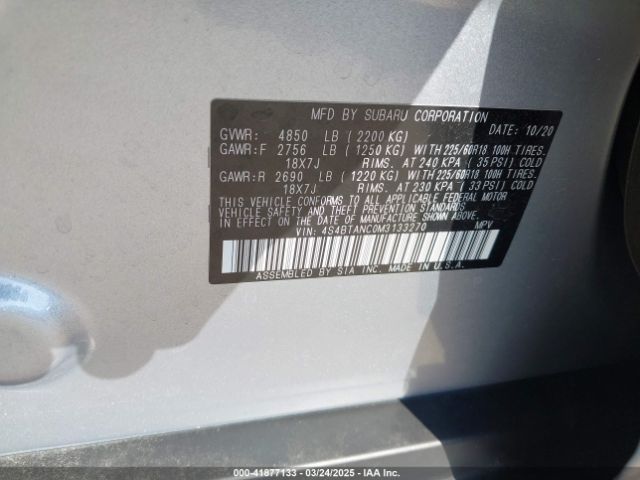 4S4BTANC0M3133270 Subaru Outback Limited