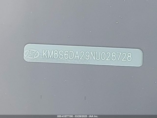 KM8S6DA29NU028728 Hyundai Santa Fe Plug-in Hybrid Sel Convenience