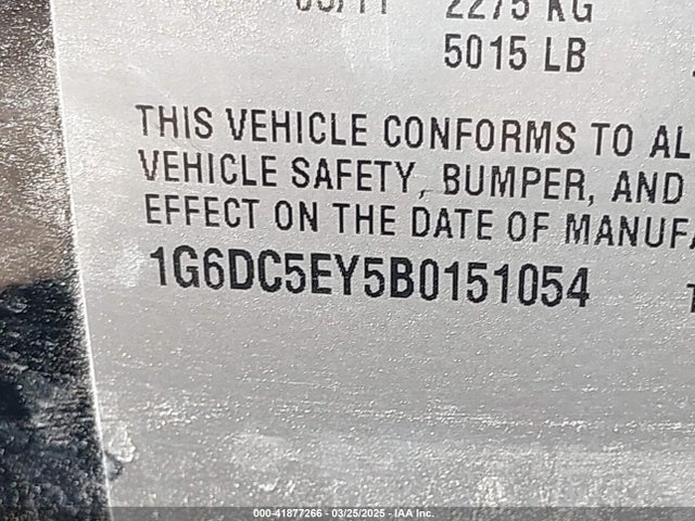 2011 CADILLAC CTS 1G6DC5EY5B0151054 Photo 8