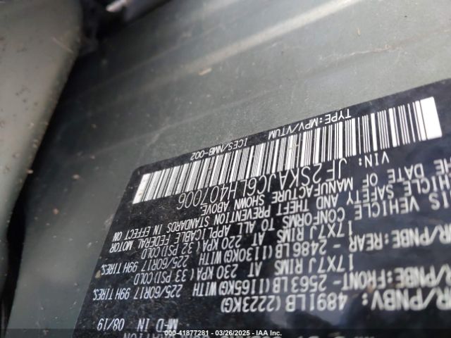 JF2SKAJC6LH407006 Subaru Forester Premium