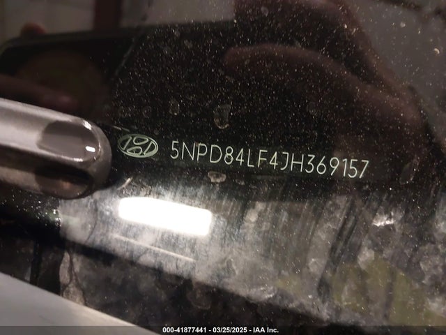 5NPD84LF4JH369157 Hyundai ELANTRA SEL